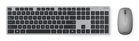EAN 4711387538395 - ASUS W5000 Wireless Keyboard and Mouse Set teclado Ratón incluido Universal RF inalámbrico Gris imagen 1