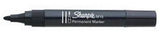 Sharpie Marcador Permanente Negro M15 Punta Redonda -12u-