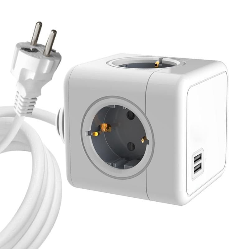 EAN 5704174884750 - Microconnect MC-CUBE015USB base múltiple 1,5 m 4 salidas AC Interior Blanco imagen 1