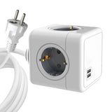 EAN 5704174884750 - Microconnect MC-CUBE015USB base múltiple 1,5 m 4 salidas AC Interior Blanco imagen 1