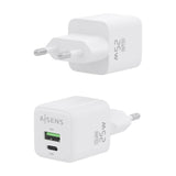 Aisens Cargador Gan 25w, 1xusb-C Pd3.0 Qc4.0, 1xusb-A Qc3.0, Blanco