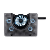 Soporte Refrigerante Trust Gaming Gxt 1125 Quno Para Portátiles Hasta 17.3'/43.9cm 5*Ventiladores Iluminación Led Soporte Para Móvil