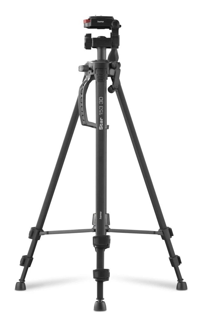 Hama Star 153 3d Tripode Para Camara Y Smartphone - Peso Max 990g - Altura Ajustable Hasta 153cm - Manivela En Columna