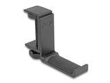 Delock 18449 Soporte Para Auriculares Ajustable Para Colocar En Escritorio, Aluminio, Negro