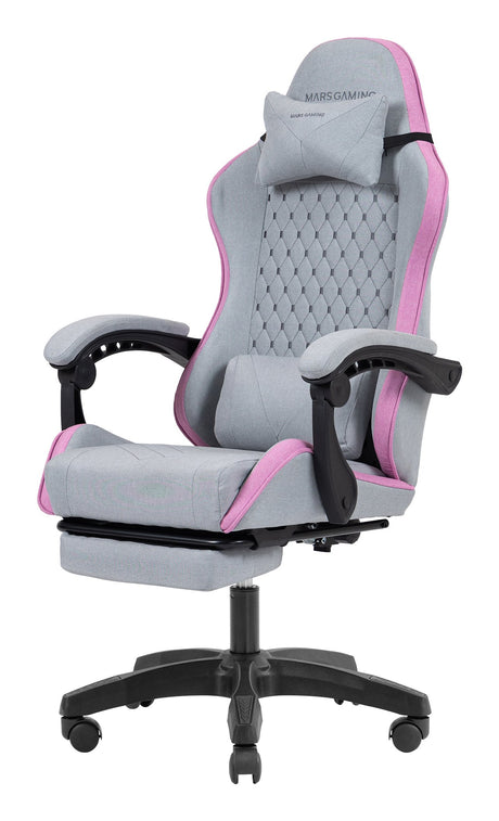 EAN 8435693112976 - Mars Gaming MGCXFSPK silla para videojuegos Silla para videojuegos de PC Asiento acolchado Gris, Rosa imagen 5