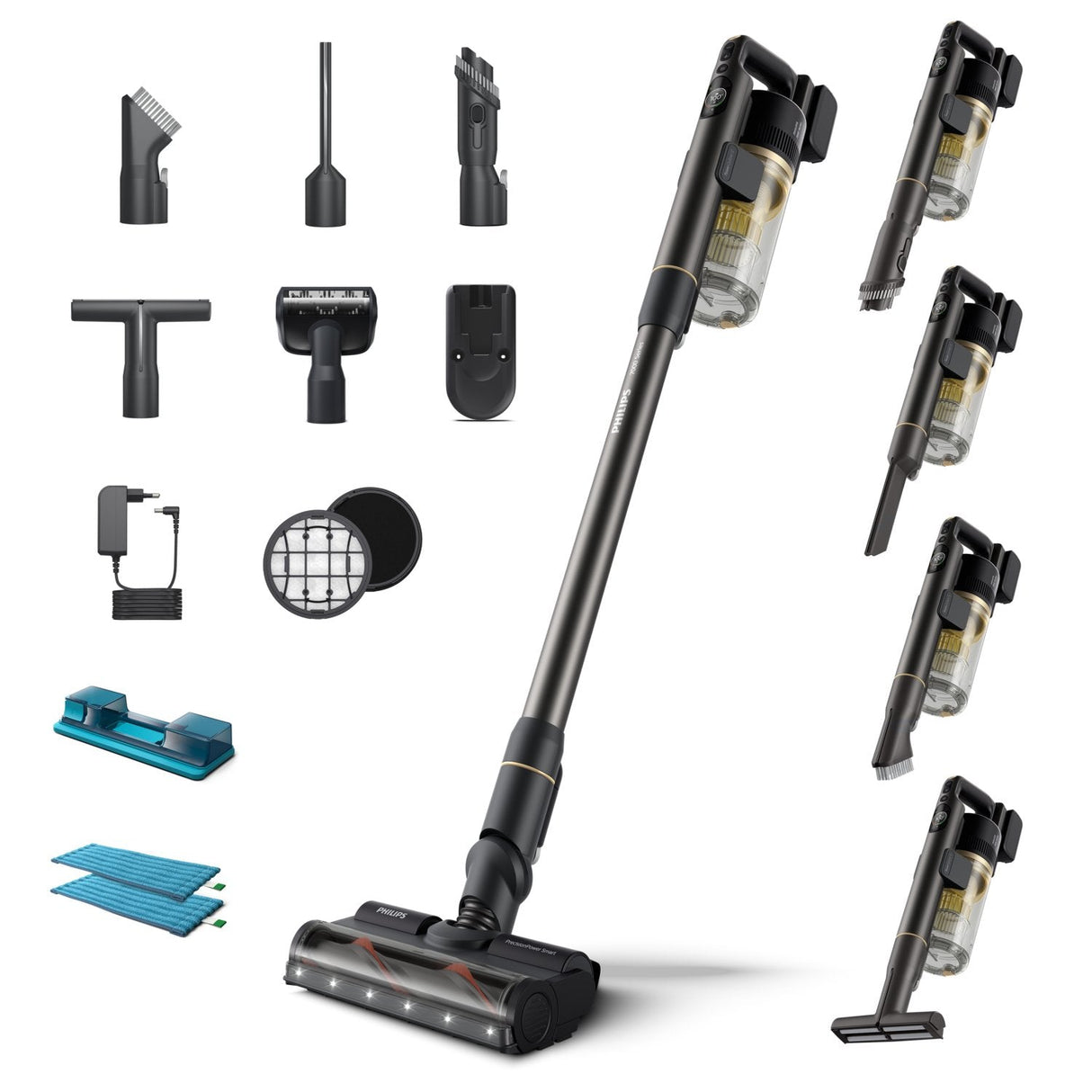 Aspiradora Vertical Inalámbrica Philips Serie 7000 Serie Aqua 7000 Xc7057/01