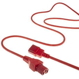 Cable Extension C14 A C15   1,20 M Rojo Act