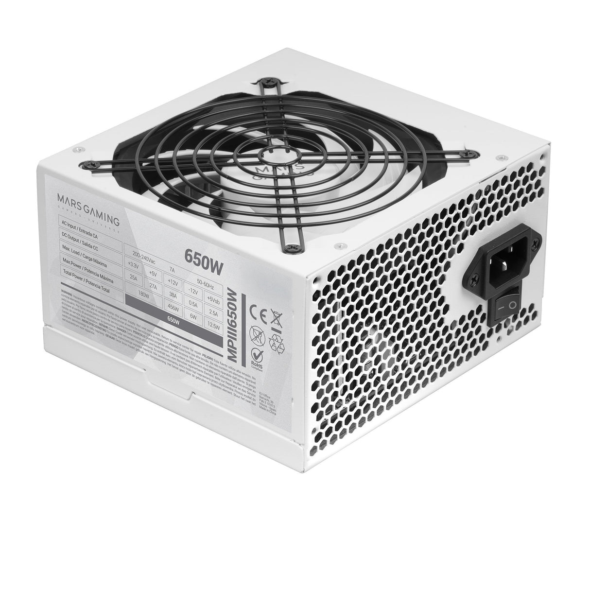 EAN 8435693106807 - Mars Gaming MPIII650 unidad de fuente de alimentación 20+4 pin ATX imagen 4