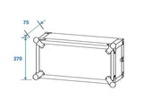 Roadinger 30107204 Hardcase Aluminio Negro - Plata Audiogeräte-Maletín