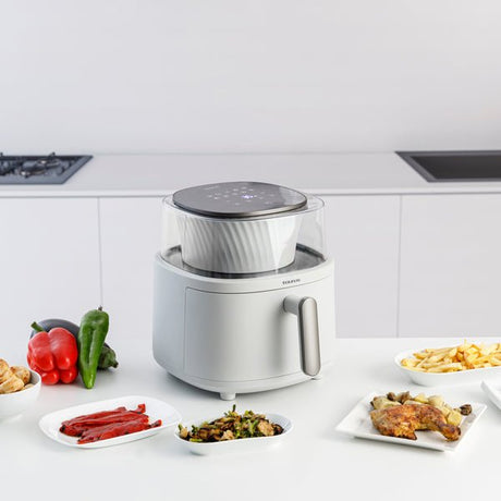 EAN 8414234739902 - Taurus Aero Crisp Spin Sencillo 6 L Independiente 1550 W Freidora de aire caliente Blanco imagen 9
