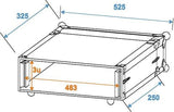 Roadinger 30107192 Hardcase Aluminio Negro - Plata Audiogeräte-Maletín