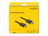 Delock 80491 Cable Displayport Coaxial 16k 60 Hz 80 Gbps 1 M