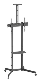 Ewent Soporte De Suelo Con Ruedas Para Pantallas 37"-70" - Bloqueo De Ruedas - Bandejas - Peso Max 50kg - Vesa