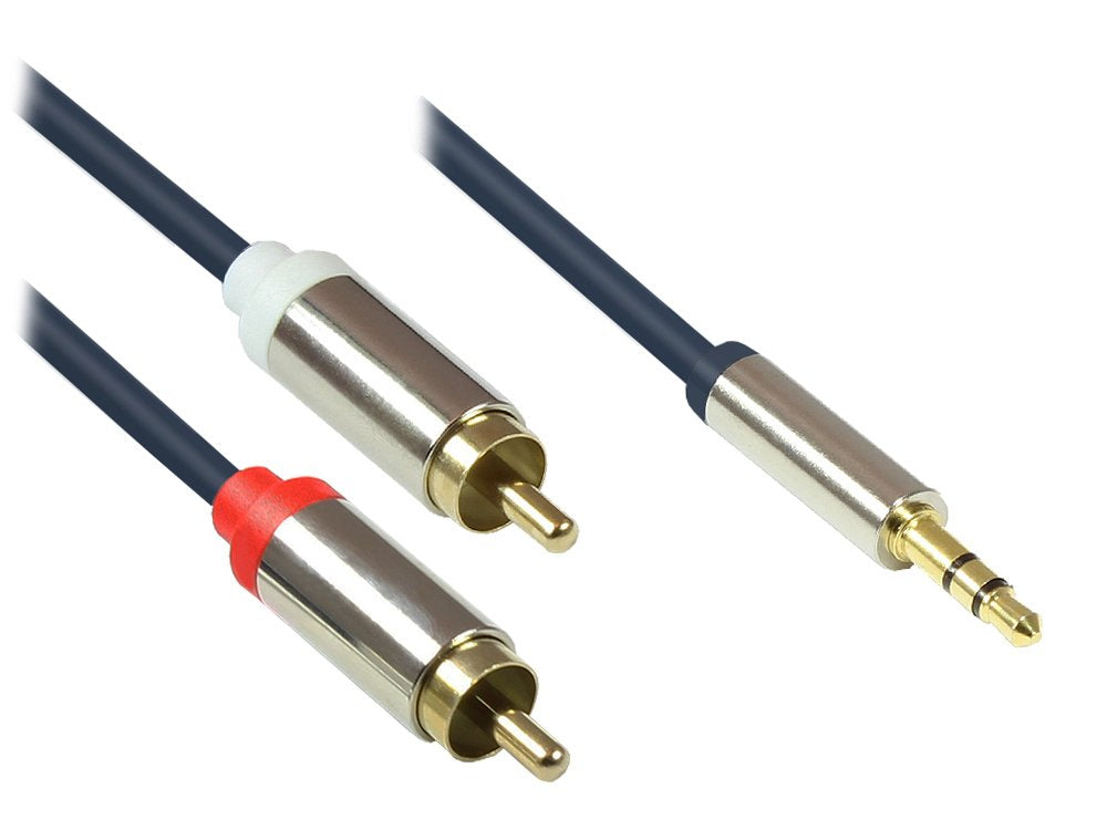 Good Connections Audiocable 3-Pol. 3.5mm-St.-2xrca St 0,5m