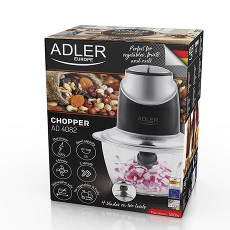 EAN 5903887803274 - Adler AD 4082 picadora eléctrica de alimentos 1,2 L 300 W Negro, Plata imagen 13