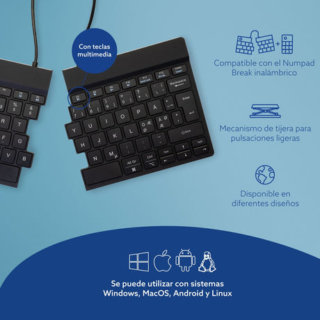 EAN 8719274492139 - R-Go Tools RGOSBNDWLBL teclado Oficina Nórdico imagen 13