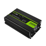 Inversor De Voltaje Para Automóvil De Green Cell ® 12v A 230v, Onda Sinusoidal Completa 2000w / 4000w