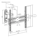 Aisens Soporte Eco Giratorio, Inclinable Y Nivelable Para Monitor/Tv 35kg De 32-65, Negro