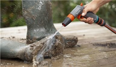 Gardena 18305-20 Pistola De Pulverización De Agua O Boquilla Boquilla De Lavado Negro, Gris, Naranja