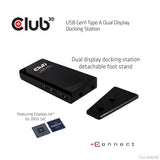 Club3d Sensevision Usb3.0 Dual Display Docking Station