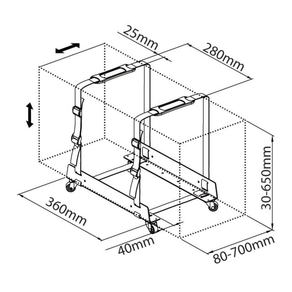 Soporte De Rueda Para Ordenador Techly Ica-Cs 61