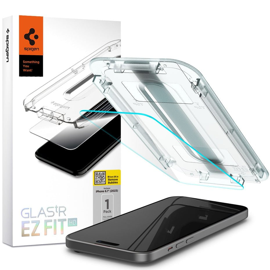 Spigen Glas.Tr Ez Fit Do Iphone 15