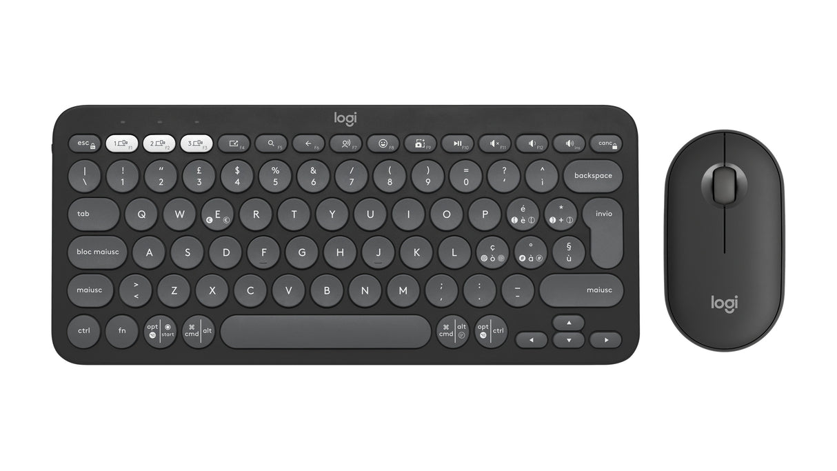 EAN 5099206115507 - Logitech 920-012221 teclado Ratón incluido Universal RF Wireless + Bluetooth QWERTY Italiano Grafito imagen 1