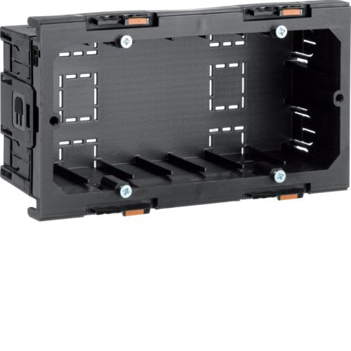 Hager Gerteeinbaudose 2fach G2860 Energie F.Br Frontrastend F.Schalterpr.