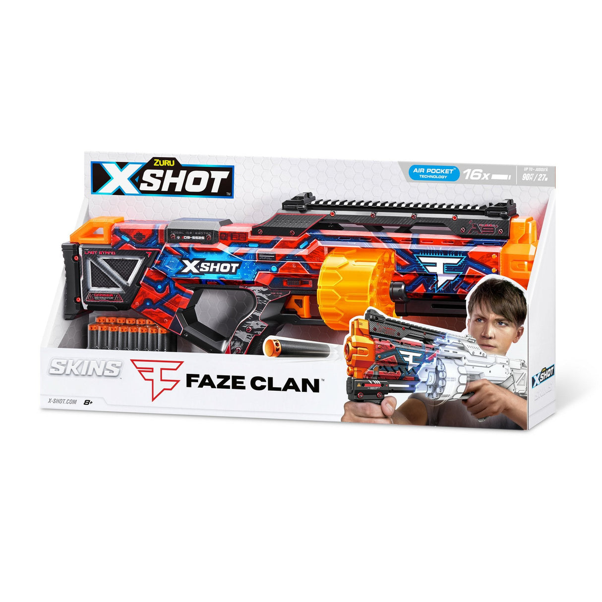 Lanzador Zuru X-Shot - Last Stand Faze, Dart Blaster 36518h