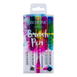 Talens Ecoline Set 5 Rotuladores Brush Pen Primario Punta Pincel Colores Surtidos