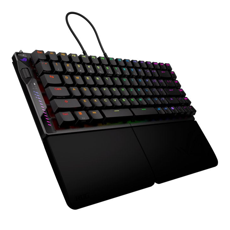 Asus Rog Falcata Teclado 75% Compact Retroiluminado Inalámbrico 2.4 Ghz Bluetooth 5.0 Usb Qwerty Ee. Uu. Interruptor: Interruptores Magnéticos Rog Hfx V2 Negro