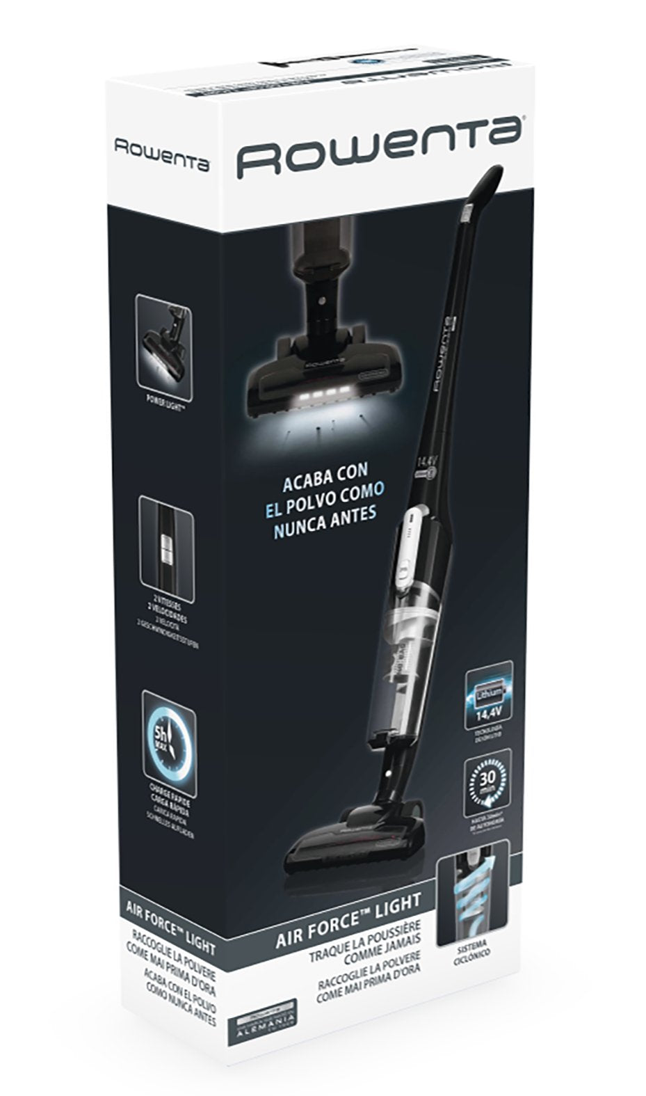 Aspiradora Rowenta Rh 6545wh, Aspiradora Escoba Negra Rh6545wh