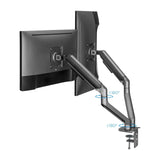 Tooq Soporte Mesa Pantallas Giratorio Inclinacion 2 Brazos 17-32" - Gris
