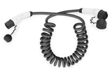 Cable De Carga Para Coche Digitus En Espiral, 10 M, Tipo 2 A Tipo 2