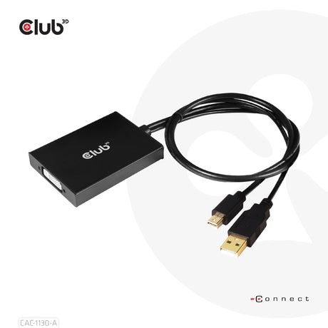 EAN 8719214472467 - CLUB3D CAC-1130-A adaptador de cable de vídeo 0,6 m DVI-D Mini DisplayPort + USB Type-A Negro imagen 7