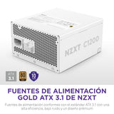 EAN 5056547206271 - NZXT C1200 Gold ATX 3.1 unidad de fuente de alimentación 1200 W 24-pin ATX Blanco imagen 8