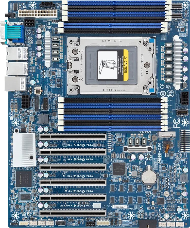 EAN 4719331858551 - GIGABYTE ME03-CE0 Rev. 1.x AMD SoC Socket SP6 ATX imagen 2