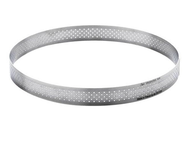 De Buyer Perforated Stainless Steel Round Tart Ring 18,5cm (3099 07) Debuyer07) Debuyer 07)