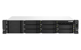 EAN 4711103081082 - QNAP TS-873AeU-RP NAS Bastidor (2U) Ryzen Embedded V1500B 4 GB DDR4 0 TB QuTS hero Negro imagen 1