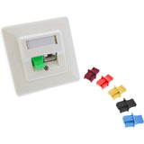 Inline Dust Cover Para Enchufe Rj45 Negro 100 Uds.