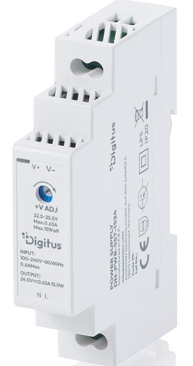 Digitus Fuente De Alimentación 24v Dc 15w Step-Shape Din-Rail