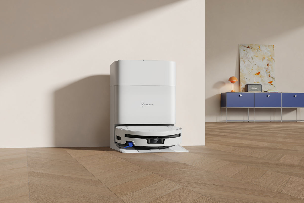 Ecovacs Deebot T90 Max Omni Vacuum Cleaner,Robot,Wet&Dry,30000pa,Truedge 3.0,Zerotangle 4.0,Ozmo Roller 3.0,White+Omni Auto-Empty Station