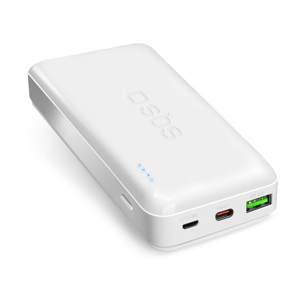 Batería Externa Sbs Ttbb20000pd20w  20000 Mah Blanco