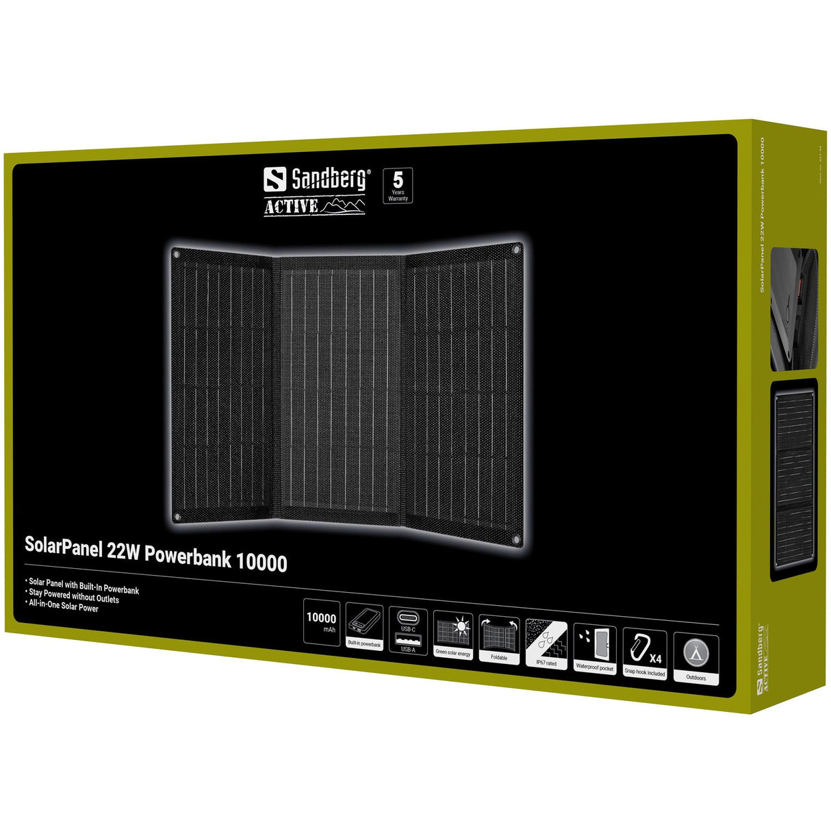 Solarpanel 22w Powerbank 10000