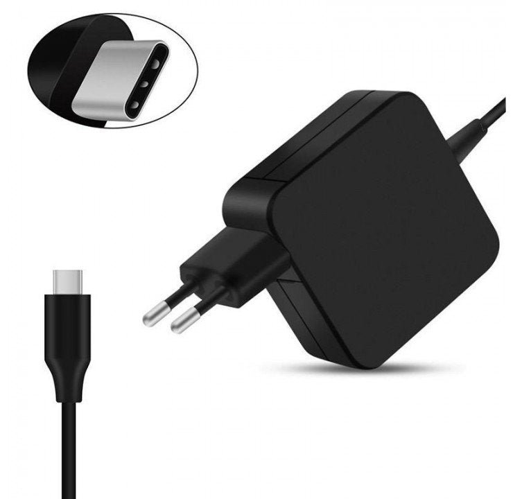 Cargador Usb Tipo C Usb-C 45w 5v-2a, 9v-2a, 12v-2a, 14.5v-2a, 15v-3a, 20v-2.25a