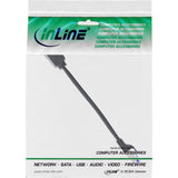 Extensión De Cable De Red  Inline, Protector Rj45, S/Ftp (Pimf), Cat.6a, Libre De Halógenos, Cobre, Negro, 0,2 M