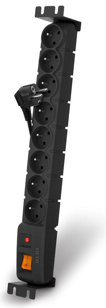 EAN 5904743366704 - HSK DATA acar S8 FA RACK Negro 8 salidas AC 230 V 5 m imagen 1