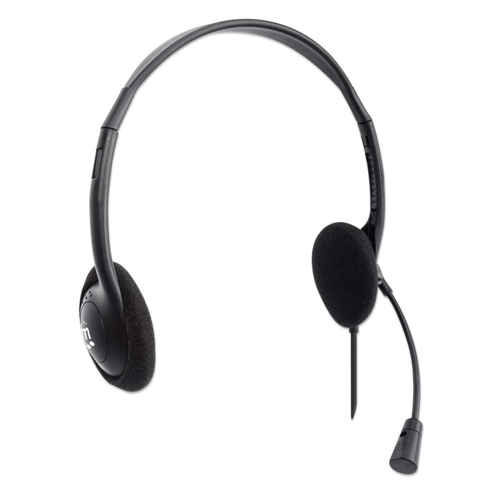 Manhatan Stereo Usb-Headset On Ear, Usb-A Stecker Schwarz
