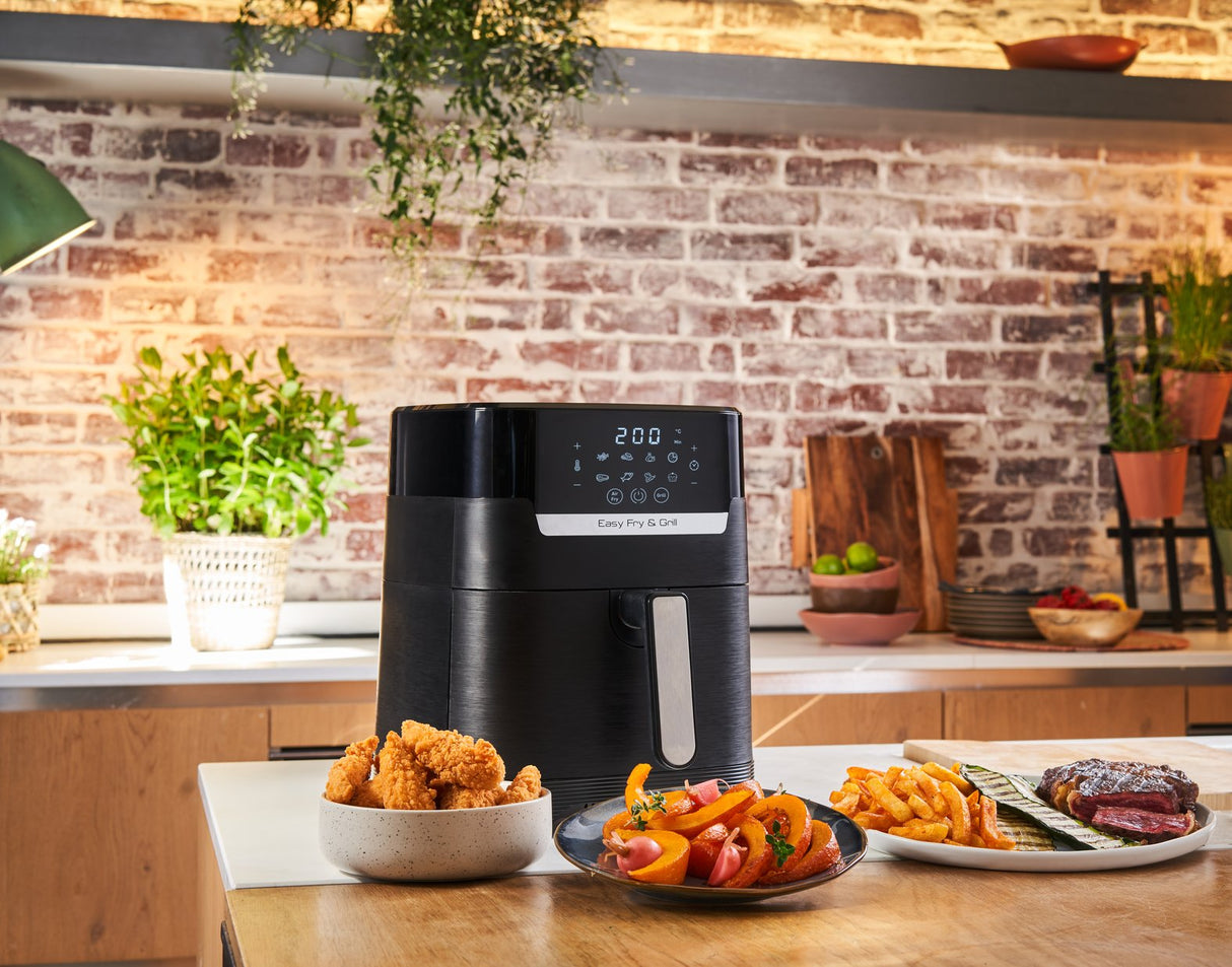 Tefal Easy Fry & Grill Ey505815 Freidora Sencillo 4,2 L Independiente 1550 W Freidora De Aire Caliente Negro