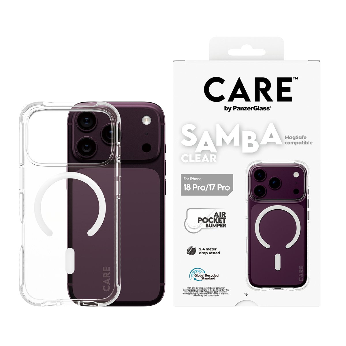 Care By Panzerglass Samba Case Ip17/18 Pro Transparent Ms Weiss